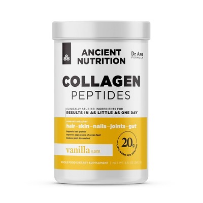 Ancient Nutrition Collagen 12 Servings Peptides Powder - Vanilla - 8.50oz