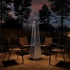 48000BTU Stainless Steel Pyramid Patio Heater, Triple Protection System with Wheels for Outdoor Garden & Party Use - 2 of 4