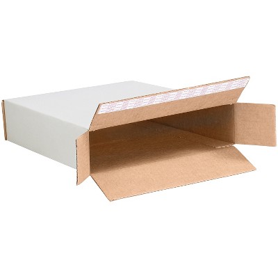 12.5" x 3" x 17.5" Self-Sealing Side Loading Boxes 32 ECT Brown 25/Bundle (12317SSFOL)