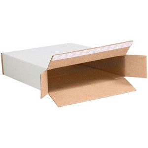 12.5" x 3" x 17.5" Self-Sealing Side Loading Boxes 32 ECT Brown 25/Bundle (12317SSFOL) - 1 of 4