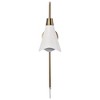 Nuvo Lighting Tango 1 - Light Sconce in  Matte White/Burnished Brass - 4 of 4