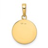 Black Bow Jewelry 14k Yellow Gold Flat Back Polished Baseball Pendant, 14mm (9/16 inch) - 3 of 4
