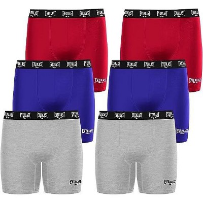 Everlast Mens Boxer Briefs Breathable Underwear For Men Value 6 Pack ...