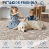 Washable Floral Runner Rug, Non-Slip, Low-Pile, Scalloped Pattern for Kitchen, Hallway, Laundry, Bathroom - 4 of 4