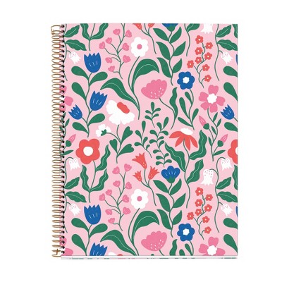 Miquel Rius 4 Subject Lined Notebook, 11" x 9", 120 Sheets, Heavyweight Paper, Subjects Separated by Color, Perforated, Laminated Board Cover