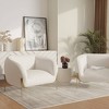LeisureMod Zuno Collection Upholstered Single-Seater Velvet Sofa with Gold Iron Legs, Accent Chair for Living Room or Office - 3 of 4