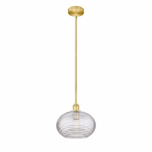 Ithaca - 1 Light Stem Hung Mini Pendant In Industrial Style-10.25 Inches Tall and 12 Inches Wide - 1 of 1
