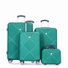 Whisen 4-Piece Set(14/20/24/28 in.) Luggage Sets ABS Lightweight Suitcase with Spinner Wheels - 3 of 4