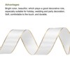 Unique Bargains Double Face Wide Satin Ribbon with Gold Edges for Wedding Bouquet - 3 of 4