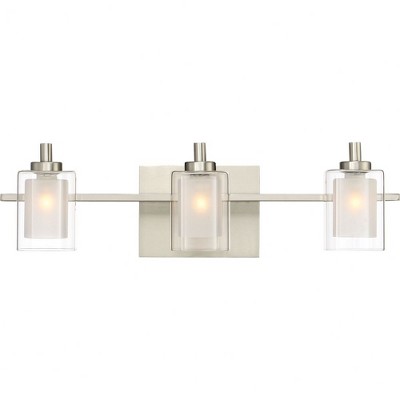 Quoizel Lighting Kolt 3 - Light Vanity in  Brushed Nickel