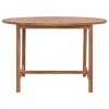 vidaXL Outdoor Dining Table Porch Patio Table with Umbrella Hole Solid Teak Wood - Square - 2 of 4