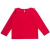 RuffleButts Toddler Girls Knit Long Sleeve Ruffle Peter Pan Tee - 2 of 4