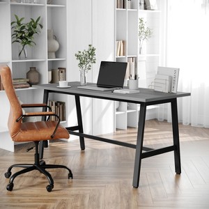 Flash Furniture Redmond Commercial 60x24 Conference Table with 1" Thick Double Sided Laminate Table Top with PVC Edging and Heavy Duty A-Frame Steel Base - 1 of 4