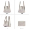 Generic Bucket Bags Vegan Leathe Crossbody Bags Trendy with Removable Shoulder Strap Mini Bucket Purses Handbag - 4 of 4
