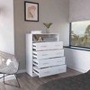 NicBex 4 Drawer Dresser for Bedroom,Mordern Storage Cabinet with Open Shelf for Living Room,Dining Room,Hallway - 2 of 4
