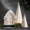 Sullivans Lighted Star Trees White 9.25"H Ceramic Set of 3 - 4 of 4