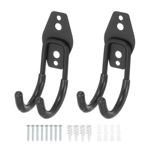 Unique Bargains Heavy Duty Hanging Ladder Bike Garage Storage Utility Hooks 2 Pcs - 1 of 4