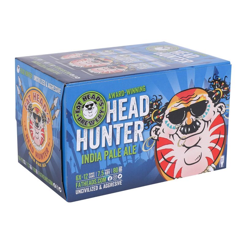 Fat Head&#39;s Head Hunter IPA Beer - 6pk/12 fl oz Cans, 2 of 5