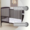 VYNXARIA 3-in-1 Convertible Crib and Changer Combo Espresso - 4 of 4