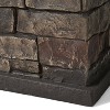 Chesney Outdoor Light Weight Concrete Square Tank Holder Side Table Stone Finish - Christopher Knight Home: Faux Stone, Rust-Resistant - 4 of 4
