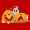 Men's Design By Humans Halloween Cartoon Pumpkins And Ghost By VectorVillain Tank Top - 2 of 3