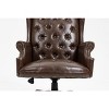 TiramisuBest Brown PU Leather Executive Office Chair - Ergonomic, Comfortable for Long Days, Versatile - 3 of 4