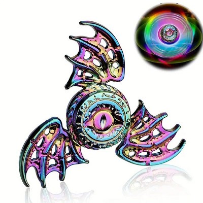 1pc, Phoenix Cool Fidget Hand Spinners Dragon Wing Finger Spinner Metal Focus Stainless Steel Fingertip Gyro Stress Relief Spiral Twister Toy