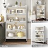 Fortune Candy 57.48'' Height 5 Tier Pantry Cabinet with 4 Doors White - 3 of 4