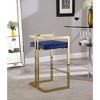 Meridian Furniture,Ezra Navy Velvet Stool, Set of 2 - 4 of 4