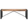 vidaXL Industrial Coffee Table with Solid Wood Construction and Sheesham Finish, 47.2"x23.6"x15.7" Size, Serves as Coffee Table - 2 of 4