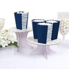 Big Dot of Happiness Navy Confetti Stars - Simple Party Favor Popcorn Treat Boxes - Set of 12 - 3 of 4