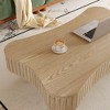 PAGED Lift Top Coffee Table with Fluted Panel Hidden Storage, Wooden Center Table with Curved Safety Corners for Living Room, Office - 4 of 4