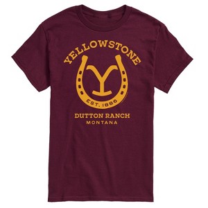 Men's - Yellowstone - Horseshoe Lockup Short Sleeve Graphic T-Shirt - 1 of 4