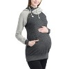 Pokkori Maternity Asymmetrical Zip Hoodie - 2 of 3