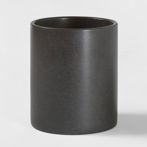 Matte Black Utensil Holder, 6 inch