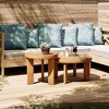 JIONJOY Modern Nesting Coffee Table Set - 2-Piece Round Farmhouse Side Tables in Natural Wood Finish for Living Room & Lounge - 3 of 4