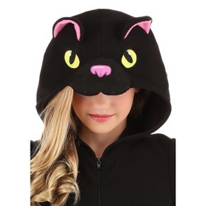 HalloweenCostumes.com Black Cat Onesie for Kid's - 1 of 1