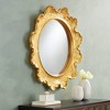 Uttermost Pearla Shiny Gold Leaf 32" Round Wall Mirror - 2 of 4
