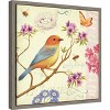Amanti Art Birds and Bees II by Daphne Brissonnet Canvas Wall Art Print Framed 16-in. x 16-in. - 2 of 4