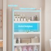 SKONYON 5-Tier Kitchen Baker's Rack Storage Cabinet with Flip-up Doors - 4 of 4
