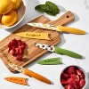 Cuisinart Advantage 6pc Colored Nonstick Utility and Paring Knife Set with Blade Guards: Stainless Steel, Hand Wash, Multi-Colored - 4 of 4