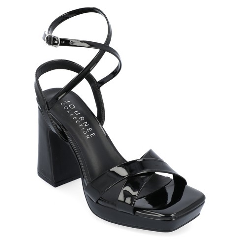 Target black platform sales sandals