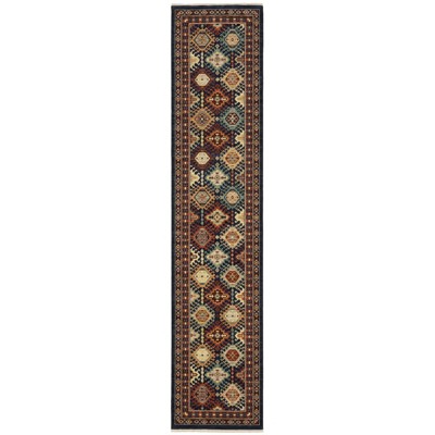 Oriental Weavers Lilihan 003B6 Navy/ Multi Indoor Area Rug - 2'6" x 12'