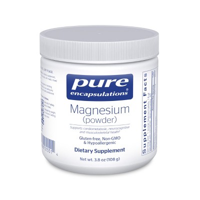 Pure Encapsulations Magnesium (Powder) - Supports Cardiovascular Function, Muscle Function, and Calming - 3.7 Ounces