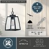 VAXCEL Granville 1 Light Bronze Outdoor Lantern Pendant Clear Glass - 4 of 4