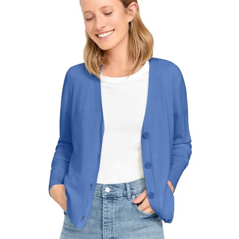 Plus size outlet light blue cardigan