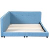 Merax Stylish Upholstered Platform Daybed with Tufted Detail & Built-In USB Ports - 3 of 4