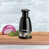 Cuisinart Mini Push Chopper: Manual Food Chopper & Dicer, Stainless Steel Blades, Dishwasher-Safe, Black, 2-Piece Set - 3 of 4