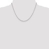 Black Bow Jewelry 1.65mm Sterling Silver Open Elongated Solid Box Chain Necklace - 2 of 4