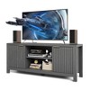 GustoWave TV Console Table for up to 65 Inch TVs, Mid Century Modern TV Stand with Storage Cabinets & Open Shelves - 2 of 4